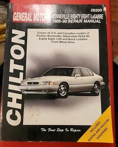 Chiltons GM Bonneville Eighty Eight LaSabre 1986-99 Repair Manual #28200 - Bild 1 von 2