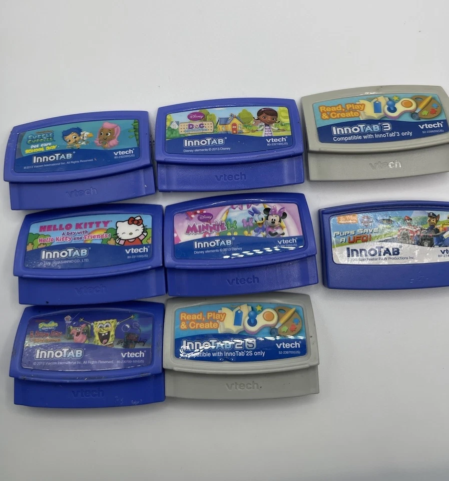 Vtech InnoTab Game Cartridges Lot Of 8 Innotab, Innotab 2, Innotab 3 - Image 1 of 4