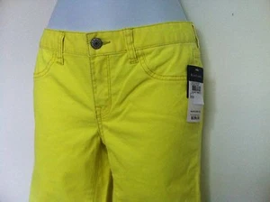 Ralph Lauren Girls Solid Aubrie Leggings Jean Look Electric Citrus Size 6X NWT - Picture 1 of 8