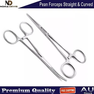 Surgical Pean Forceps 18 Curved Artery Locking Veterinary Hemostat Instruments - Bild 1 von 5