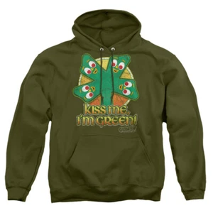 Gumby ""Kiss Me"" Pullover Hoodie oder Langarm T-Shirt - Bild 1 von 6