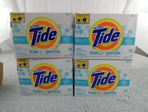 4x Ultra Tide Free and Gentle Laundry Detergent Powder 56 Oz 40 Loads - Picture 1 of 10