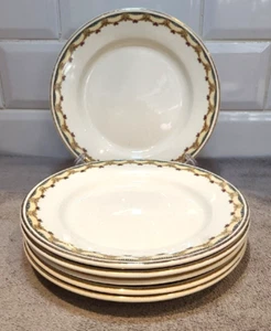 6 X  Vintage Weatherby Hanley royal Falcon Ware salad plates 4-74   8.25" - Picture 1 of 6