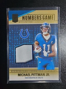 MICHAEL PITTMAN JR 2024 Donruss Elite Football PATCH #29/49 INDIANAPOLIS COLTS - Picture 1 of 2