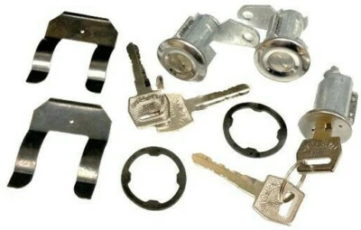 67-69 Mustang Ford Ignition Door Lock Cylinders with Keys - Image 1 of 4