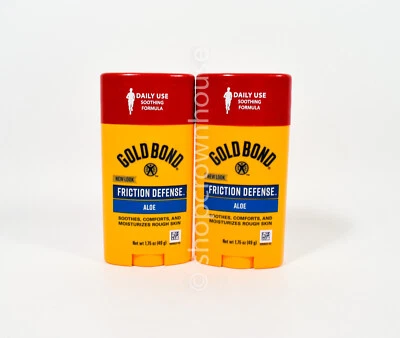 2 Gold Bond FRICTION DEFENSE con Aloe - No Graso y Sin Fragancia 1.75 OZ Foto 1 de 4