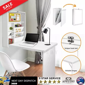 Folding Sewing Craft Table Foldaway Mini Office Study Student Desk Bookcase New - Picture 1 of 12