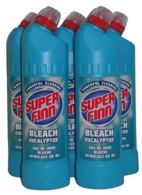 5x Super Finn Chlorreiniger Eucalyptusduft  Profiqualität WC-Reiniger Chlor - Bild 1 von 2
