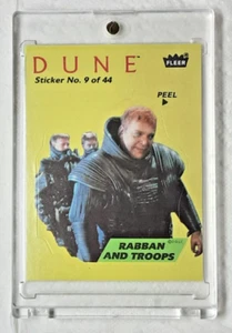 1984 DUNE MOVIE TRADING CARD STICKER 9 RABBAN AND TROOPS - Picture 1 of 2