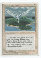 Island Sanctuary - Fourth 4th Edition - MTG Magic the Gathering