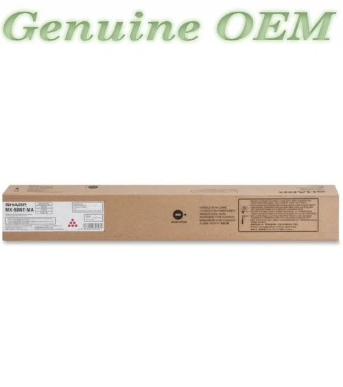 MX-60NTMA/MX60NTMA Original OEM Sharp Toner, Magenta Genuine Sealed - Image 1 of 1