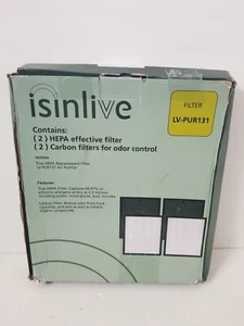 isinlive LV-PUR131 Replacement Filters Compatible for LEVOIT Air Purifier *READ* - Picture 1 of 5
