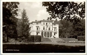 Nolhaga Park and Manor, Alingsas, Sweden RPPC Postcard c1952 - Picture 1 of 2
