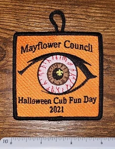 Mayflower Council Massachusetts MA Halloween Cub Fun Day 2021 BSA Patch - Picture 1 of 1