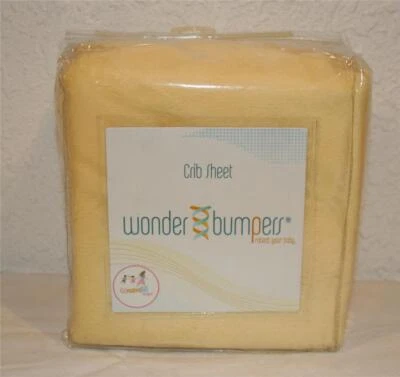 Sábana de Cuna Go Mama Go Designs Minky, Amarilla NUEVA Lujosa Suave Guardería Foto 1 de 4