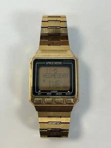 Vintage Seiko Spacetronic W030-0010 Digital Islamic Prayer Watch Quartz Herren - Bild 1 von 9