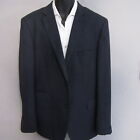 Luciano Natazzi Mens Sport Coat Size 44L Blue Worsted Wool Blend Modern Fit