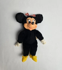 Vintage Applause Minnie Mouse Puppe Plüsch Disney Gummi Gesicht Knickerbocker Spielzeug Co - Bild 1 von 7