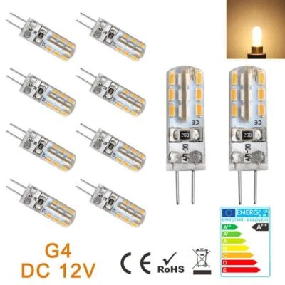 10pcs G4 Led Bulb 12V 1.5W/3W Mini Silicone Lamp Light Spotlight Chandelier L6N1 - Image 1 of 4