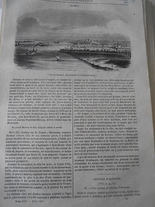 Ansicht von Saumur (Maine et Loire) 1845 Gravur Presseartikel - Bild 1 von 1