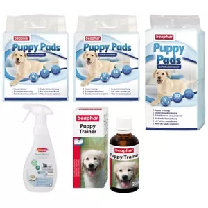 Beaphar Toilettentraining Pads Welpe Kätzchen Hund Matte super saugfähig Fleckenentferner - Bild 1 von 20
