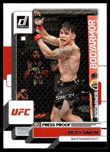 2023 Donruss UFC Press Proof Silver #157 Ricky Simon - Bantamweight