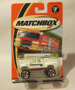 Matchbox Team Tundra Chevrolet Silverado 4x4 Pickup Truck #7 Snowboards 1/76 - Picture 1 of 5