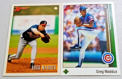 Грег Мэддокс 1989 Upper Deck & 1993 Bowman Грег Мэддокс - Изображение 1 из 4