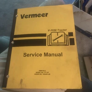 Vermeer V-3550 Tractor Owner Operator Manual S/N 101-Up Form OMMR94-1 - Picture 1 of 9