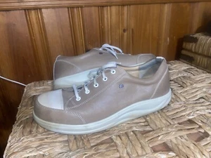 FINN COMFORT Germany Brown Leather Comfort Sneaker Shoe Walk US 9 - Picture 1 of 7