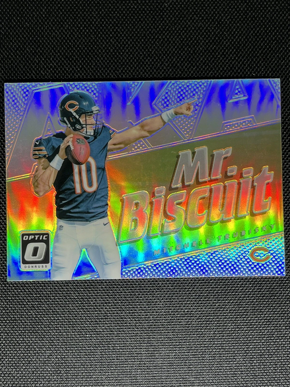 2017 Donruss Optic Mitchell Trubisky AKA Mr. Biscuit Rookie Insert Nickname #27