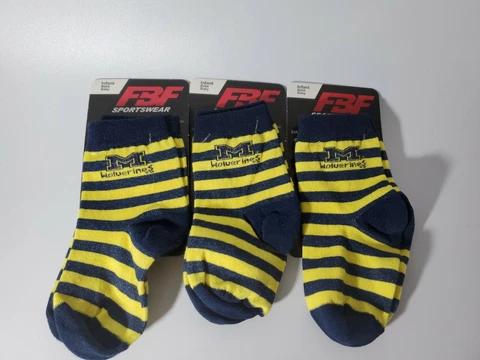 Michigan Wolverines NCAA Infant Baby Socks 3 PAIR Cover