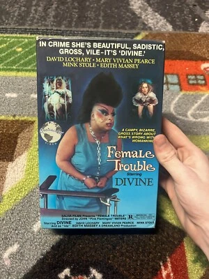 Female Trouble Not VHS Betamax Continental Big Box John Waters Divine rare HTF - Image 1 of 4