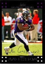 2007 Topps Mike Anderson #52 Baltimore Ravens