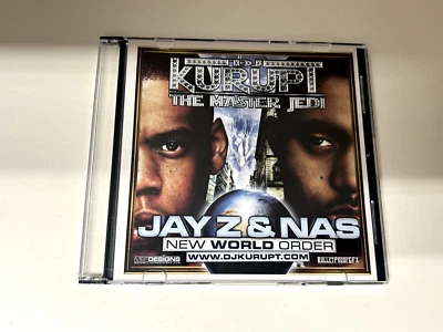 DJ KURUPT THE MASTER JEDI NEW WORLD ORDER NAS VS JAY Z NYC MIXTAPE MIX CD - Image 1 of 2