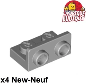 Lego 4x Bracket 1x2 - 1x2 inverted support 90° gris/light bluish gray 99780 NEUF - Imagen 1 de 1