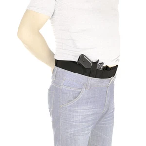 Black Tactical Holster Elite Duty Belly Band Holster for Concealed Carry 45 inch - Picture 1 of 11