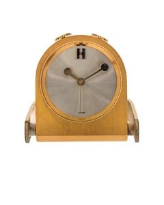 HERMES 70s Table Alarm Clock with Tilting System All Over the Case - Picture 1 of 7
