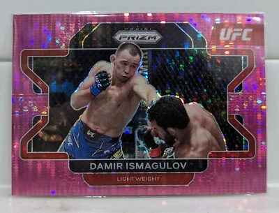 2022 Panini Prizm UFC Damir Ismagulov #69 Pink Pulsar Rookie /42 NM or Better - Image 1 of 4