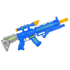 Toy Plastic Machine Gun Kids Army Military Light Up Sound Fancy Dress Gift P2019 - Picture 1 of 4