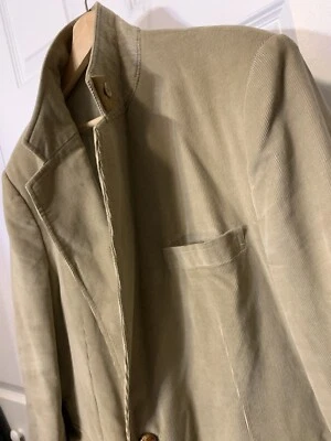 De Colección Cambridge Classics Para Hombres 44R Pana Traje Abrigo Chaqueta Blazer Codo Parche Tostado Foto 1 de 4