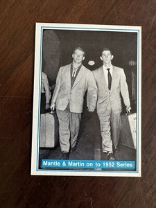 1982 ASA The Mickey Mantle Story Billy Martin 1952 Series Mint Blue Back