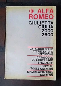 CATALOGO ALFA ROMEO GIULIETTA GIULIA 2000 2600 ATTREZZATURE SPECIFICHE 104 Pag - Foto 1 di 12