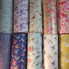 Dolls House Wallpaper Birds Cardstock 1/12 Robbins Peacocks Jays Swans Sparrows