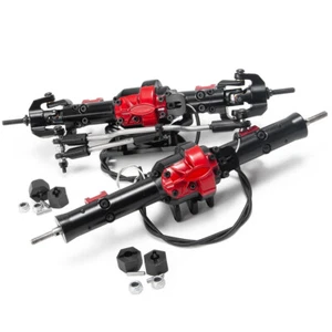 Metall Vorder- + Hinterachse mit Differentialsperre für 1/10 D90 RC Crawler Auto - Bild 1 von 36