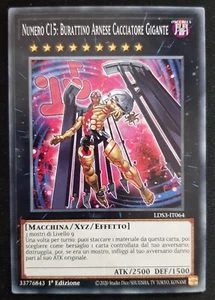 NUMERO C15 BURATTINO ARNESE CACCIATORE GIGANTE Italiano LDS3-IT064 Comune YUGIOH - Foto 1 di 1