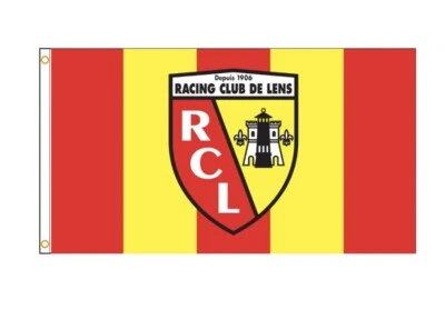 Drapeau du Racing Club de Lens RCL 90x150cm or 60x90cm/3x5ft or 2x3ft - Photo 1/4