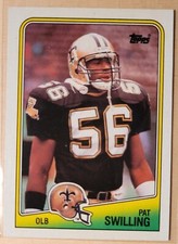 1988 Topps Pat Swilling ROOKIE CARD (RC) New Orleans Saints #66