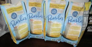 NUEVO LOTE 4 Pamela's mezcla de pasteles de vainilla sin gluten no lácteos sin OGM 21 OZ 11-30-25 - Imagen 1 de 7