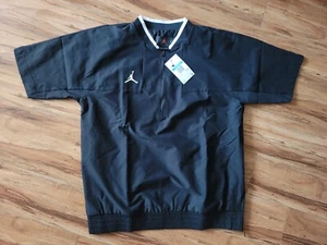 Nike Air Jordan Golf Black 1/4 Zip Jacket Training Coach Mens Medium CV5858 010 - Picture 1 of 6